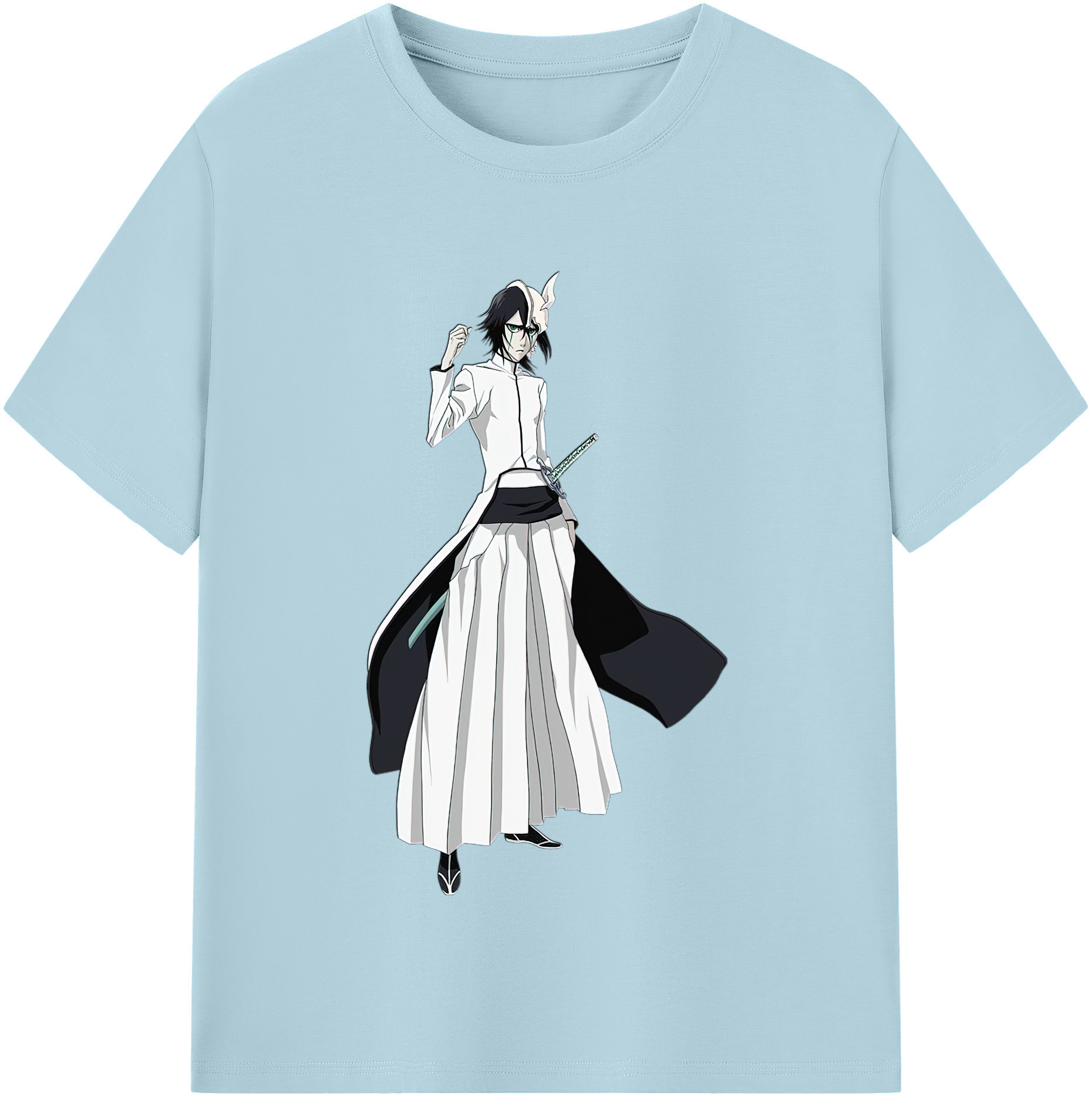 （画像用） ブリーチ ウルキオラ·シファー BLEACH Ulquiorra cifer 綿100％半袖Tシャツ（フロントプリント）